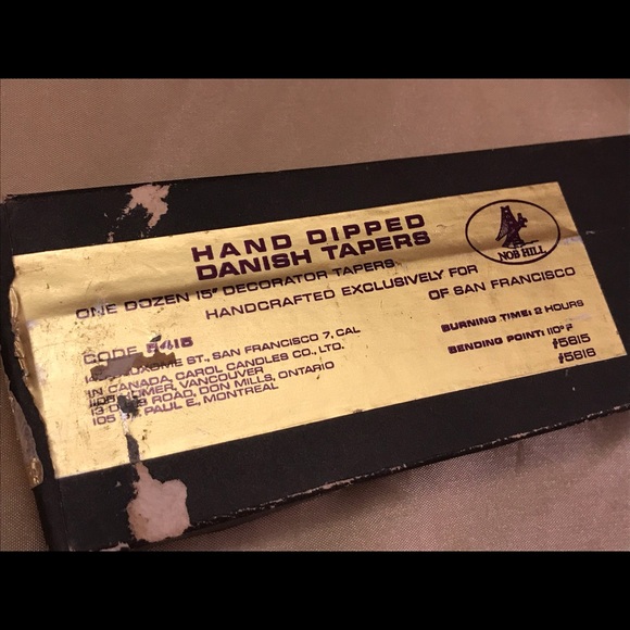 Halloween Orange Hand Dipped 15โ Danish Tapers - Picture 3 of 5